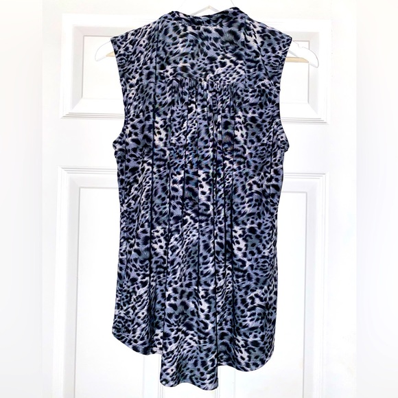Lily Morgan Sleeveless Animal Print Blouse - Picture 2 of 6